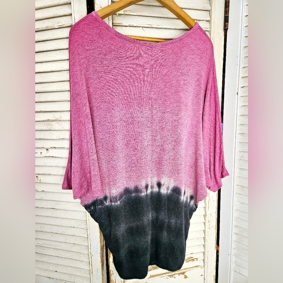 Enti tie dye batwing sleeve top M/L - Picture 2 of 5